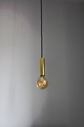 Gold brass finish pendant - brass,