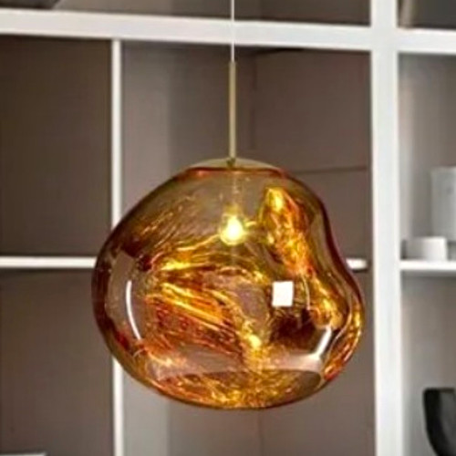 Gold acrilic globe - gold,