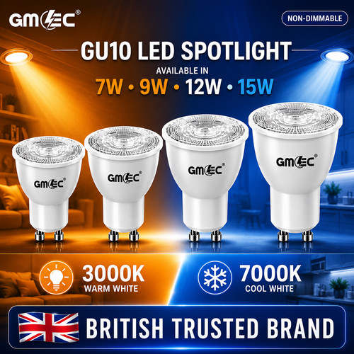 Gu10 led 12w 15w - 9w,