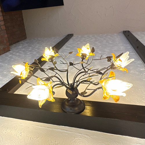 And bulb black metal art - and,