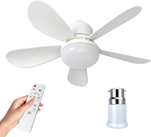 Light bulb fan - light,