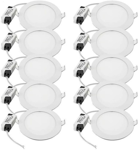 10x 12w round led recessed - 12w,