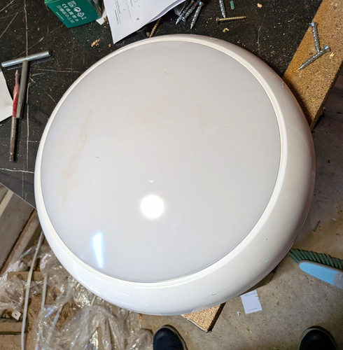 White compact florescant - compact,